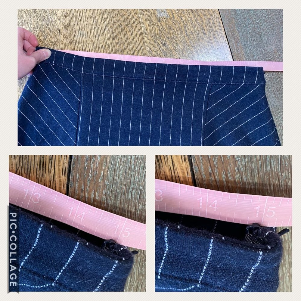 Banana Republic 8 Knit Pinstripe Skirt Unlined - Picture 12 of 12